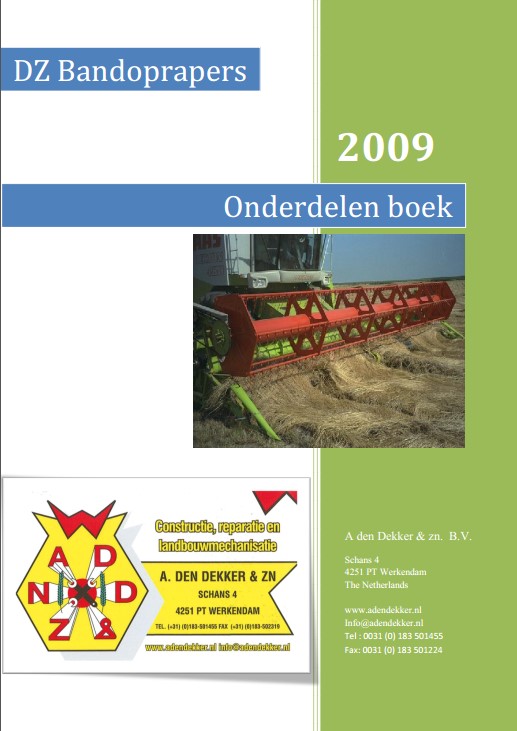 Onderdelenboek 2009